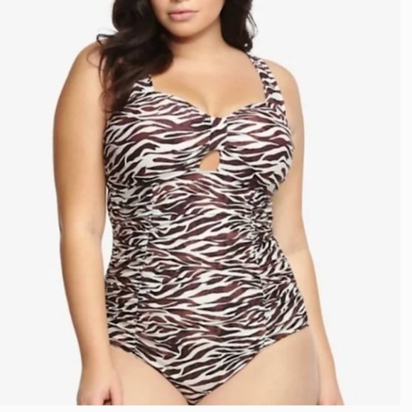 torrid Other - Torrid Zebra Print One Piece Swimsuit